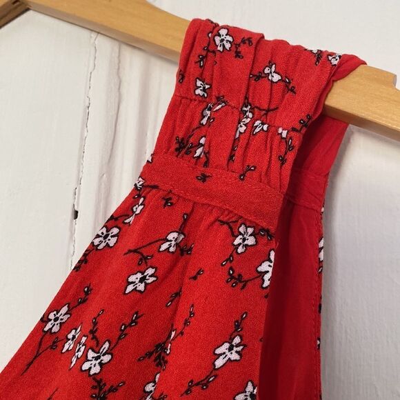 Mercer and Madison Red Floral Summer Dress Size 2 - Picture 3 of 6